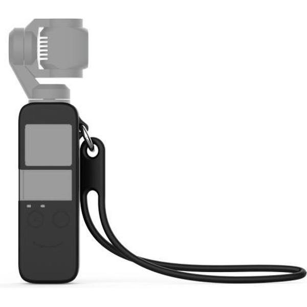 Body siliconen beschermhoes met 19 cm siliconen polsband voor DJI OSMO Pocket (zwart)