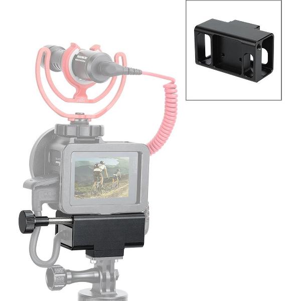 PULUZ microfoonadapter CNC aluminium beschermhoes voor GoPro HERO8 zwart / 7/6/5 (zwart)