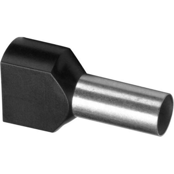 Duo Adereindhuls geisoleerd 1,5mm² zwart - per 100 stuks