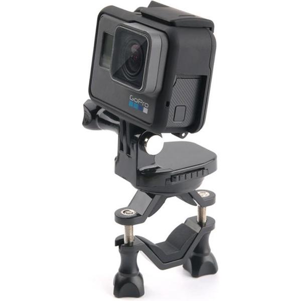 GP433 fiets motorfiets stuurhouder voor GoPro HERO7 / 6/5/5 sessie / 4 sessie / 4/3 + / 3/2/1 / Fusion, Xiaoyi en andere actiecamera's (zwart)