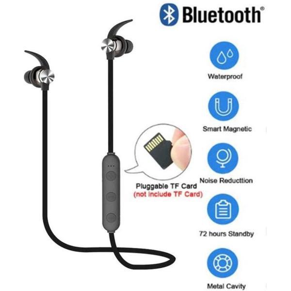 XT22 Sport Bluetooth Oortelefoon Draadloze Headset Oordopjes Tf Sd-kaart Mic