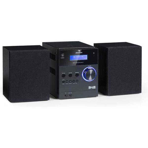 MC-20 DAB micro stereo-installatie DAB+ bluetooth afstandsbediening zwart