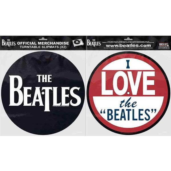 The Beatles Platenspeler Slipmat Drop T Logo & Love Multicolours