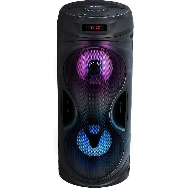 Dunlop Bluetooth Speaker - 2x 5 Watt - Multicolour LED - FM-Radio - 10,5 Uur Speeltijd