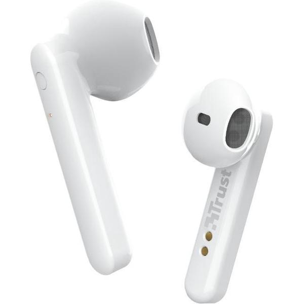 Trust Primo Touch - Stijlvolle draadloze oortjes - Bluetooth – Wit