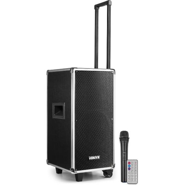 Draadloze speaker - Vonyx ST095 draadloze speaker met Bluetooth, CD & USB / SD mp3 speler,