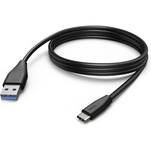Hama Oplaad-/gegevenskabel USB Type-C - USB-A-stekker 3 M Zwart