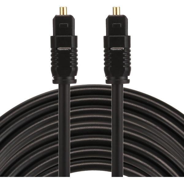 ETK Digital Toslink Optical kabel 10 meter / audio male to male / Optische kabel PVC series - zwart