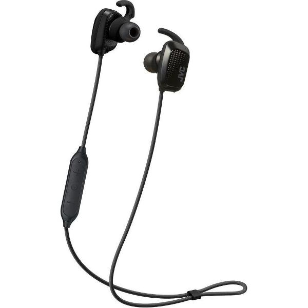 JVC Bluetooth Sport Headset with Voice Coaching (Black) - HA-ET65BV-B