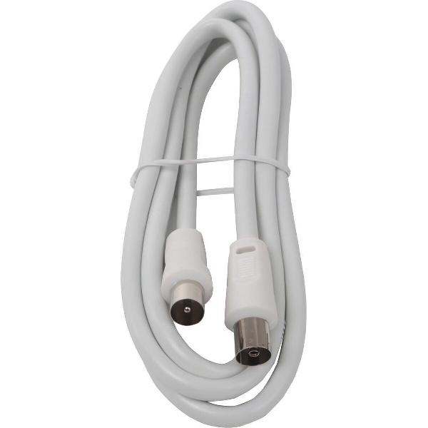 Coax Kabel - Aigi Crito - 1.5 Meter - Rechte Connectoren - Wit