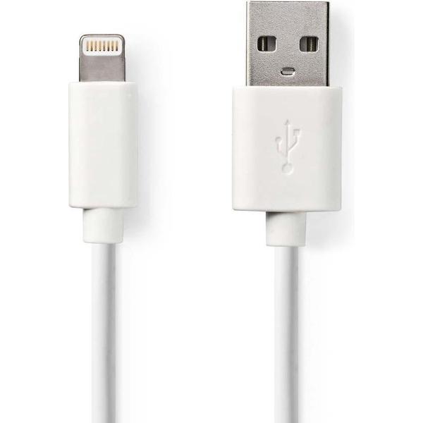 Nedis CCGW39300WT20 Sync And Charge-kabel Apple Lightning 8-pins Male - Usb-a Male 2,0 M Wit