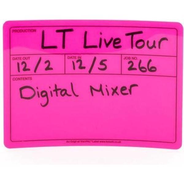 Visi-PAL™ Tour Label 178mm x 127mm Fluor Roze