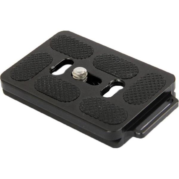 Aluminium quick release plaat voor statief PU60 (zwart)