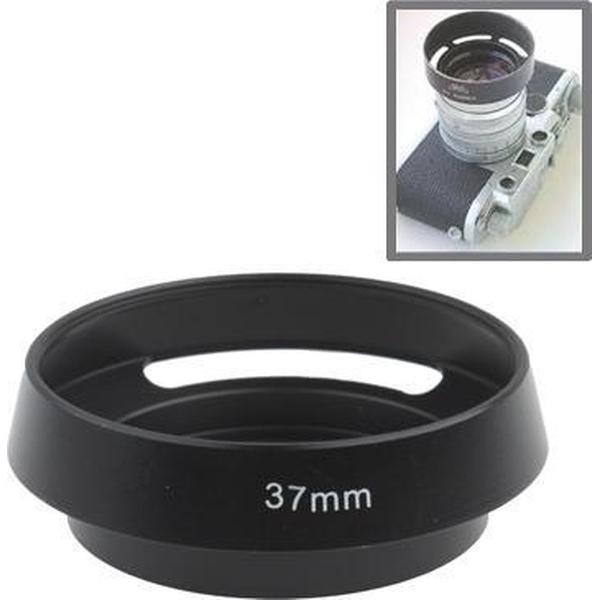 37 mm metalen geventileerde zonnekap voor Leica (zwart)