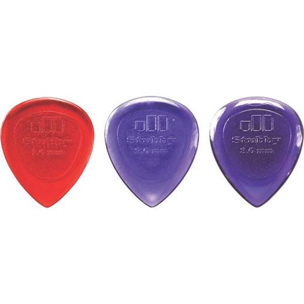 Dunlop plectrum Stubby pick SET 1.00 mm - 3.00 mm 6-pack
