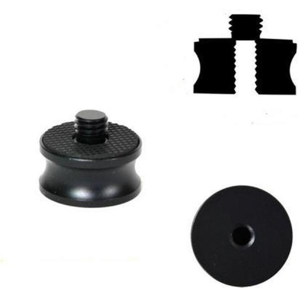 3 STKS 1/4 inch Vrouwelijk naar 3/8 inch Mannelijke Schroef Aluminiumlegering Adapter