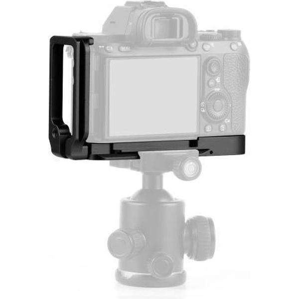 PULUZ 1/4 inch Verticale Shoot Quick Release L Plate Bracket Base Holder voor Sony A9 (ILCE-9) / A7 III / A7R III (Zwart)