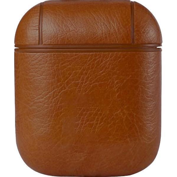 Apple AirPod case - PU Leer - Donkerbruin