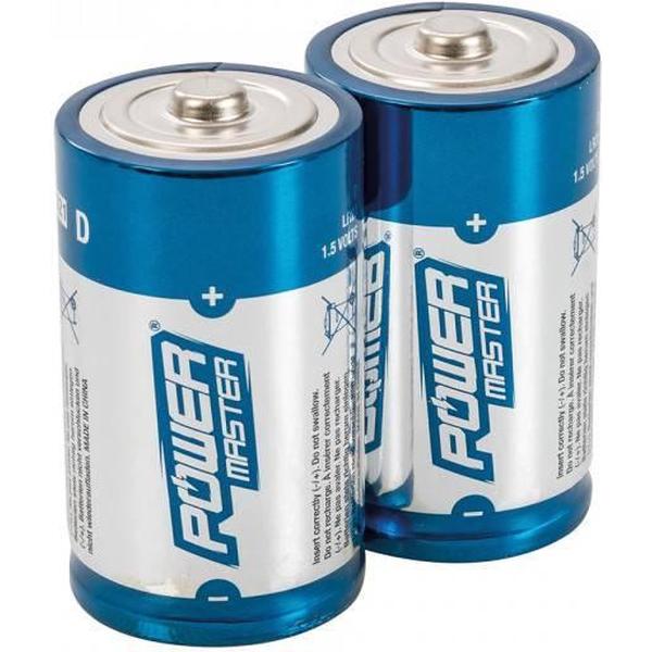 SILVERLINE type D SUPER Alkaline batterijen LR20, 2 pk.