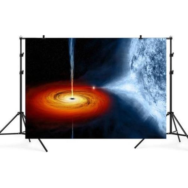 2.1mx 1.5m Zwart Gat Sterrenhemel Themafeest Kinderstudio Fotografie Achtergronddoek (TK14)