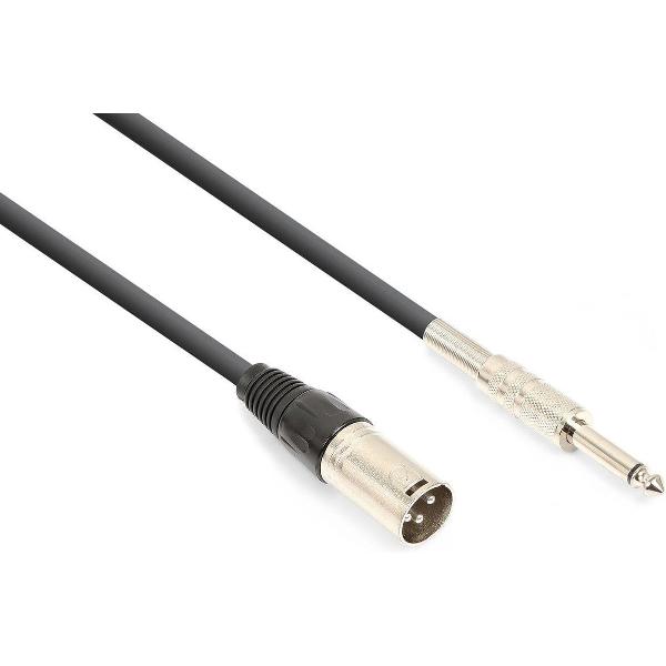 Vonyx audiokabel 6,3mm jack (mono) - XLR (m) - 8 meter