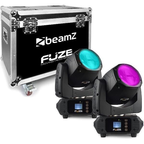 Moving head lichtset - BeamZ FUZE75B 2 stuks in flightcase