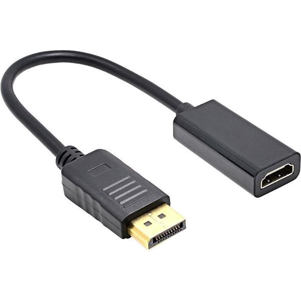 DisplayPort naar HDMI Adapter - Full HD 1080p - Zwart