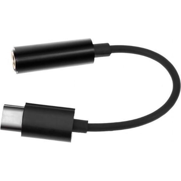 USB-C naar 3.5 mm audio adapterkabel, zwart