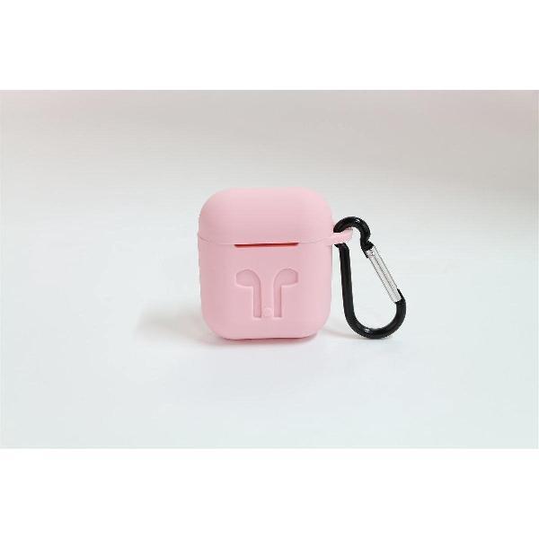 Geschikt voor Airpods hoesje siliconen case cover beschermhoes-Licht Roze
