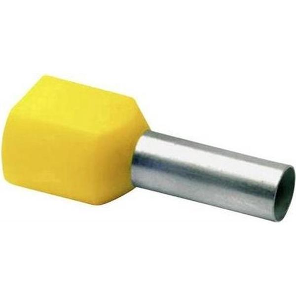 Duo Adereindhuls geisoleerd 6mm² geel - per 100 stuks