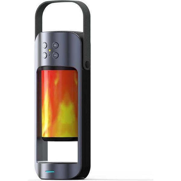 Kampeerlamp met speaker en draadloze powerbank - Zwart