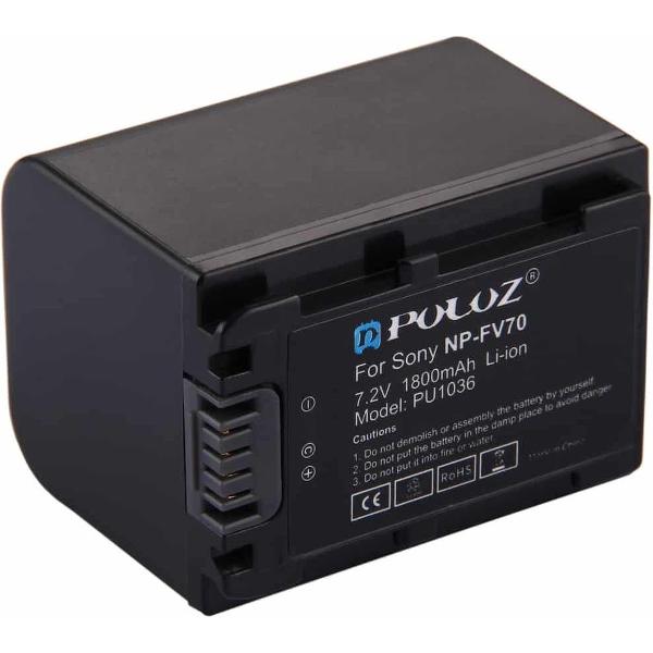 PULUZ NP-FV70 7.2V 1800mAh Li-ionbatterij voor Sony