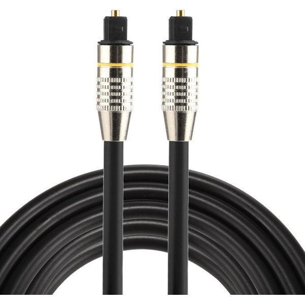 By Qubix Toslink kabel - 2 meter - zwart - optical cable audio - audio male to male - Nickel edition - Optische kabel van hoge kwaliteit!