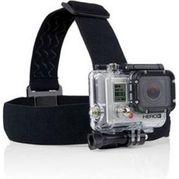 Hoofdband Headstrap Headband Bevestigingsband voor alle modellen GoPro Zwart