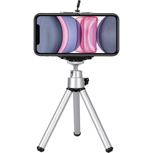 Mini Statief Smartphone Tripod Camera Telefoon Houder - Zilver