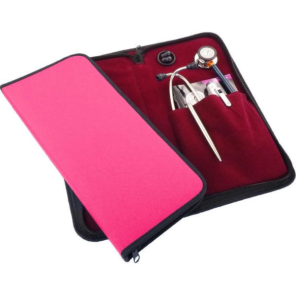 Opberg / transporthoes stethoscoop, o.a. voor Littmann - Roze