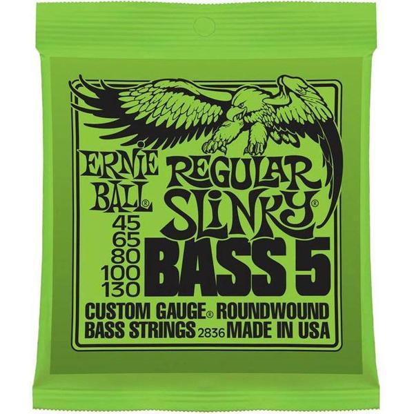 Snarenset basgitaar Ernie Ball EB-2836 Custom Gauge Regular Slinky 5-string