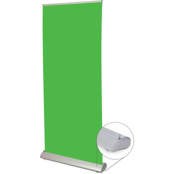 Green screen - Snelle levertijd - Luxe cassette - 120x200cm - complete set + draagtas - thuiswerken - achtergronddoek - Roll-up banner