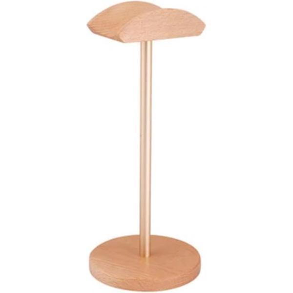 Universal headset holder - headset stand - universele koptelefoon houder hout - Goud