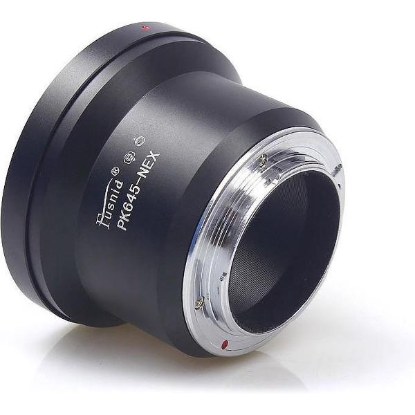 Adapter PK645-NEX: Pentax 645 Lens - Sony NEX en A7 FE mount Camera