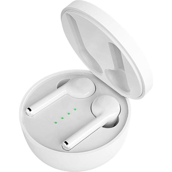 Draadloze Oordopjes - Met Oplaadcase - - Bluetooth 5. Oortjes - Geschikt voor Apple iPhone en Android smartphones - wit