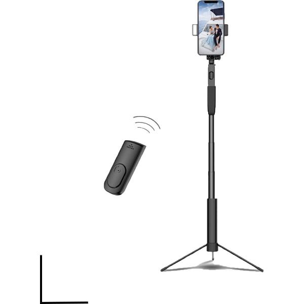 Picca Tripod – Statief Smartphone - Stabilisator – Selfie Stick – Led Lamp