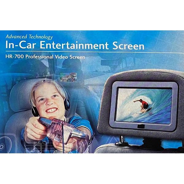 Visteon hoge kwaliteit hoofdsteun beeldscherm inbouwset (2x) - Complete set + koptelefoon