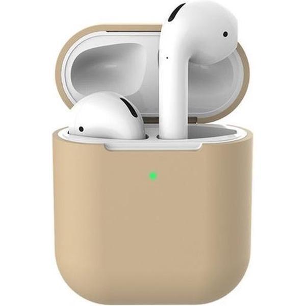 Siliconen bescherm hoesje voor Apple Earpods - Bescherming cover case voor Earpods - Bruin -