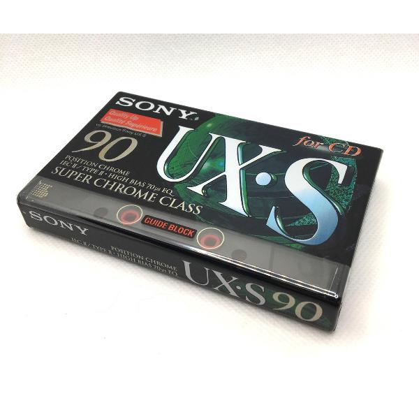 Audio Cassette Tape Sony UX-S 90 Chrome Class / Uiterst geschikt voor alle opnamedoeleinden / Sealed Blanco Cassettebandje / Cassettedeck / Walkman / Sony cassettebandje.
