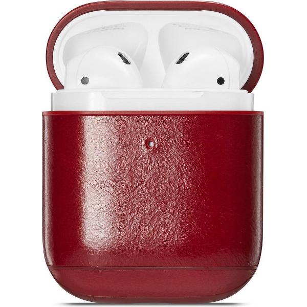 YONO Airpods Hoesje Leer – Hard Case – Rood