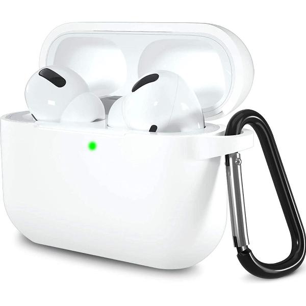 Shieldcase Case geschikt voor Airpods Pro silicone case - wit