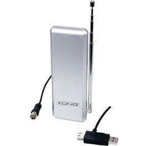 Konig - USB DVB-T-antenne Digitale tv-antenne voor pc's met tv-kaarten