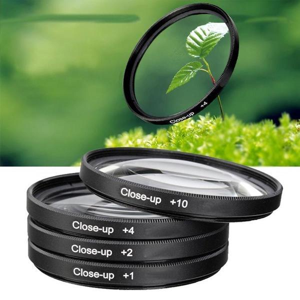 4x 82mm Close up Filter Macro +1+2+4+10 camera lens filter