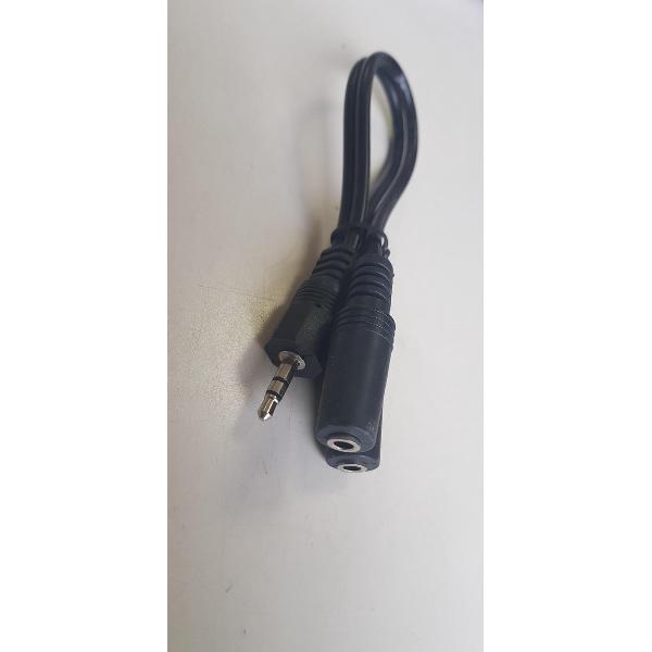 Splitter kabel DKT-C415 2x 3.5mm jack female 1x jack 3.5mm male 20 cm